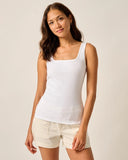 Johnnie-O Women's Lindy Cotton Blend Ribbed Tank Top