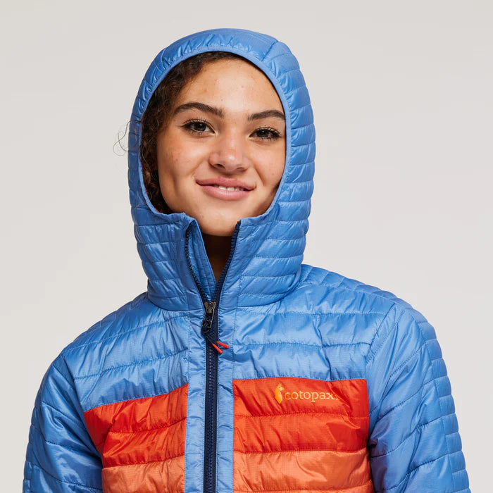 Womens insulated top hooded jacket
