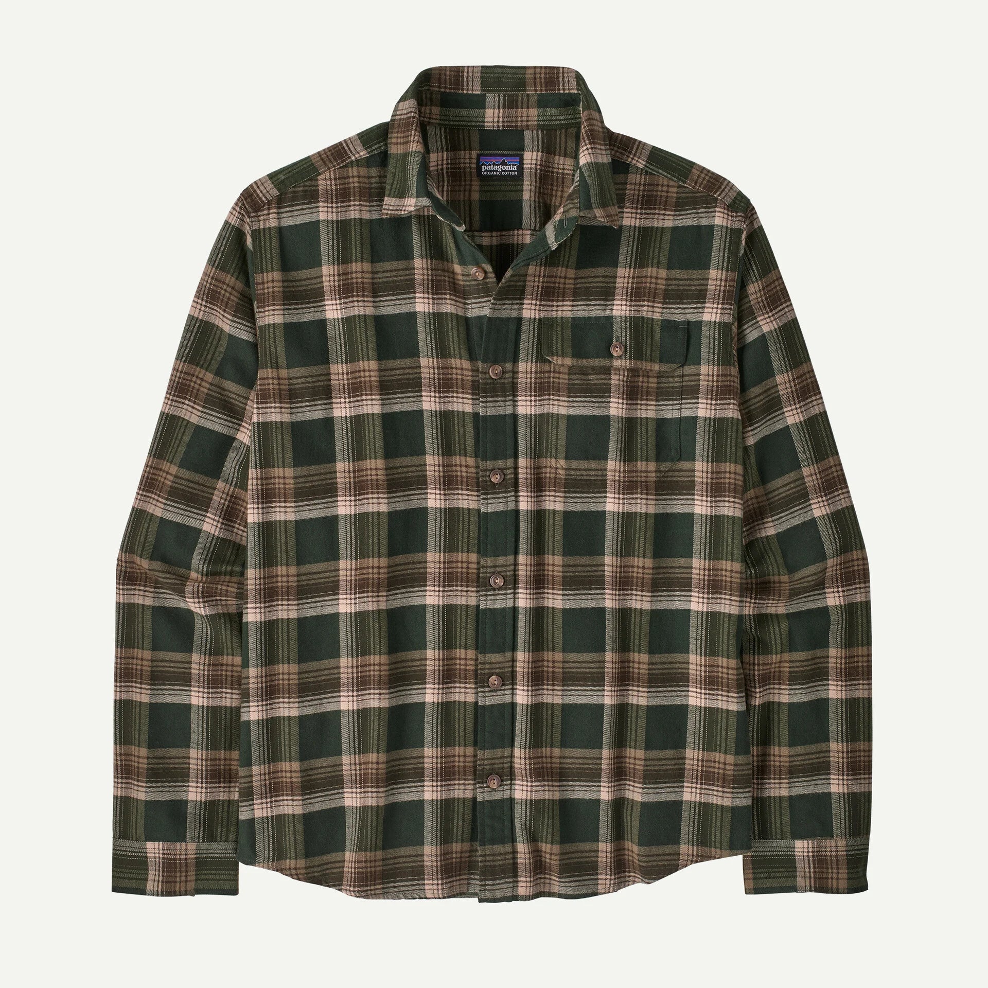 Patagonia Men's Long-Sleeved Cotton in Conversion Lightweight Fjord Flannel Shirt