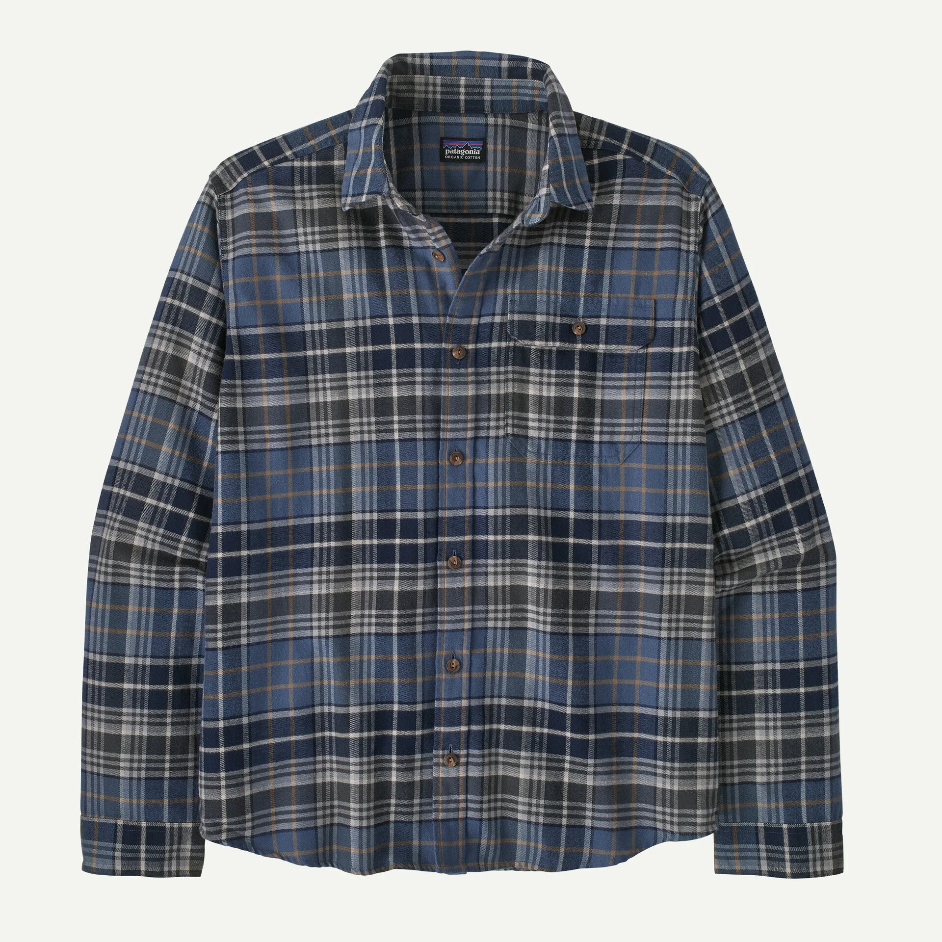 Patagonia Men's Long-Sleeved Cotton in Conversion Lightweight Fjord Flannel Shirt