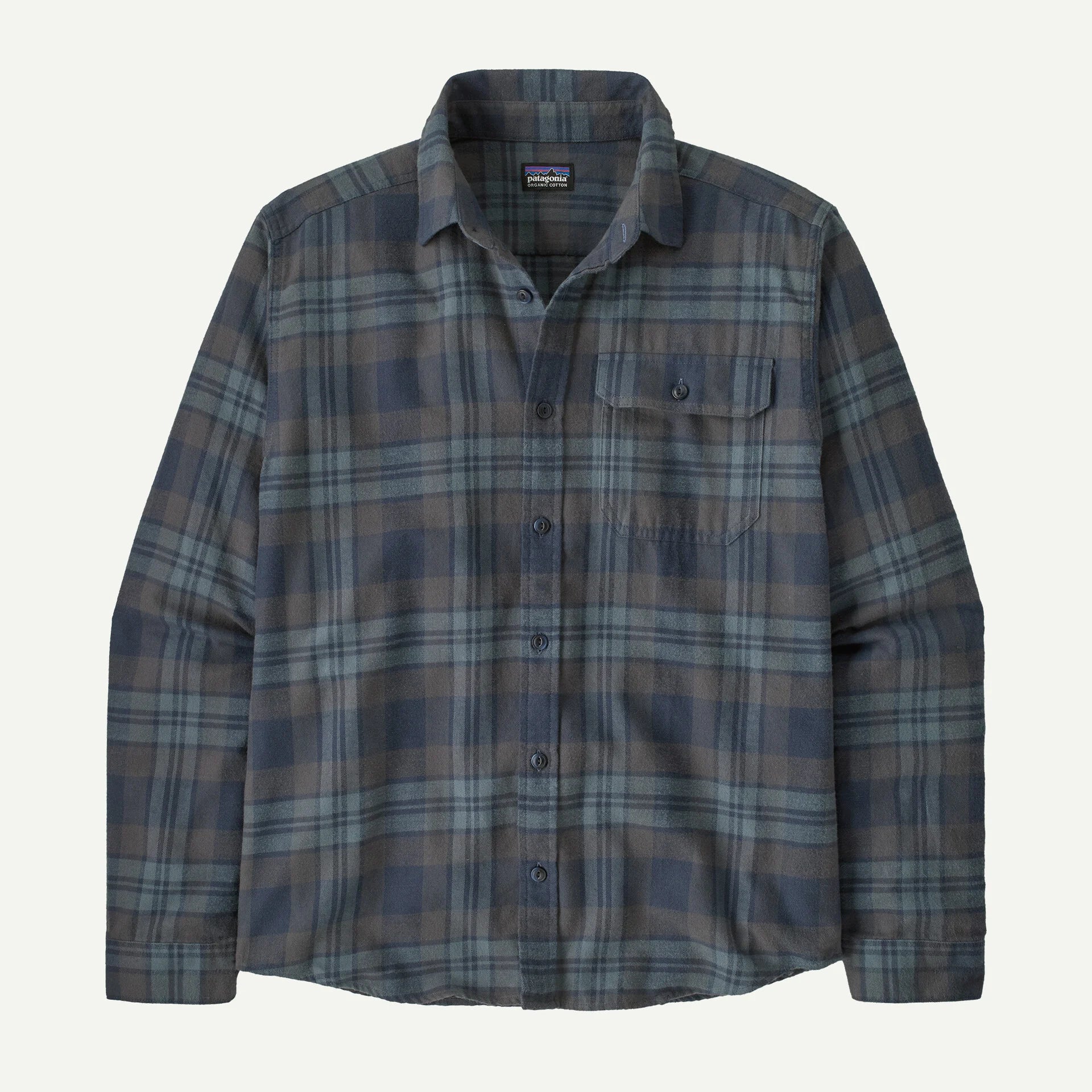 Patagonia Men's Long-Sleeved Cotton in Conversion Lightweight Fjord Flannel Shirt