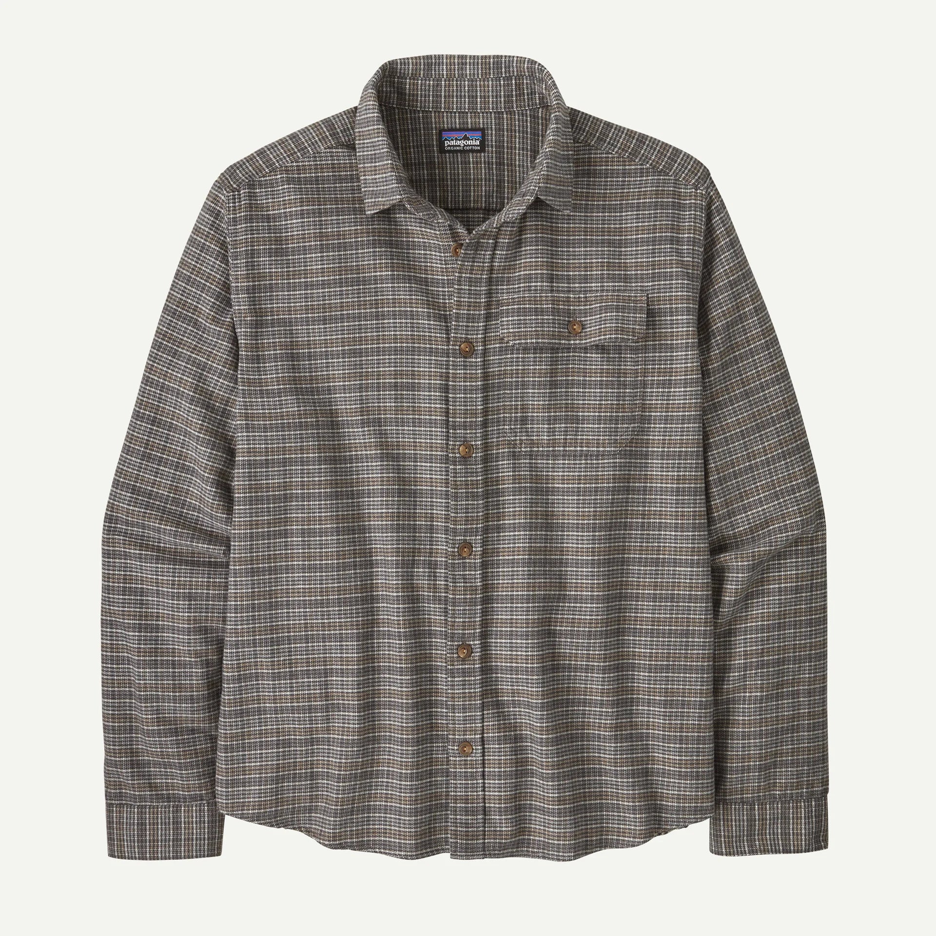 Patagonia Men's Long-Sleeved Cotton in Conversion Lightweight Fjord Flannel Shirt