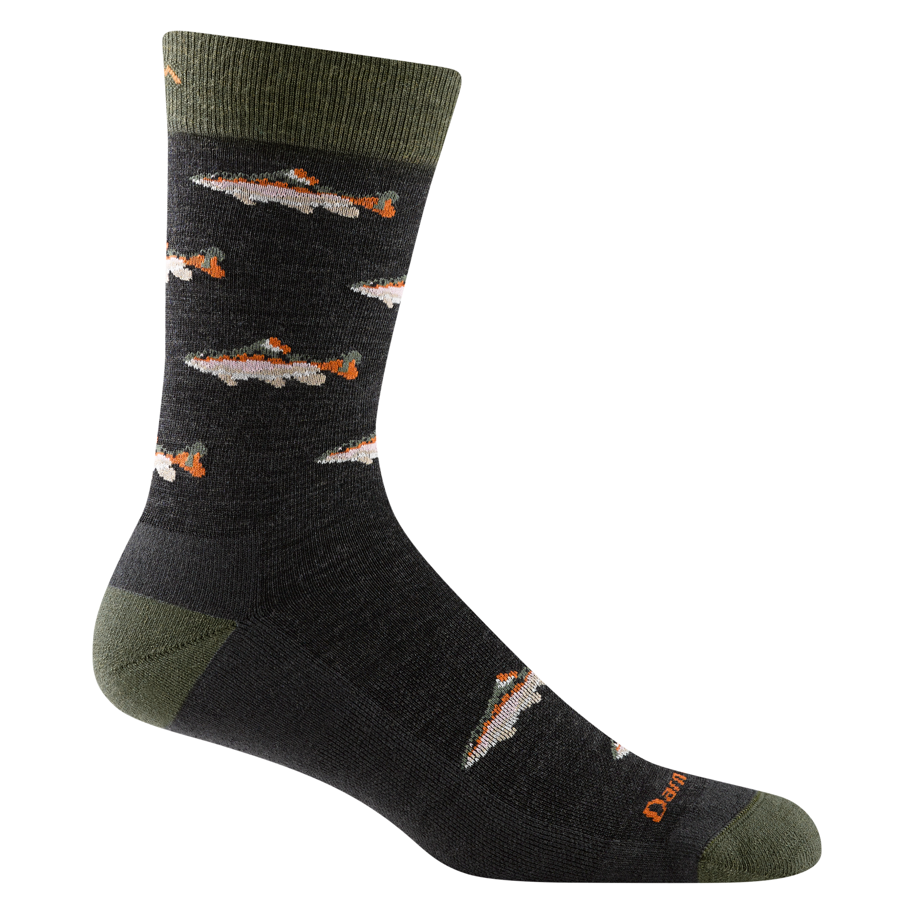 Darn Tough Men's Spey Fly Crew Lightweight Lifestyle Socks