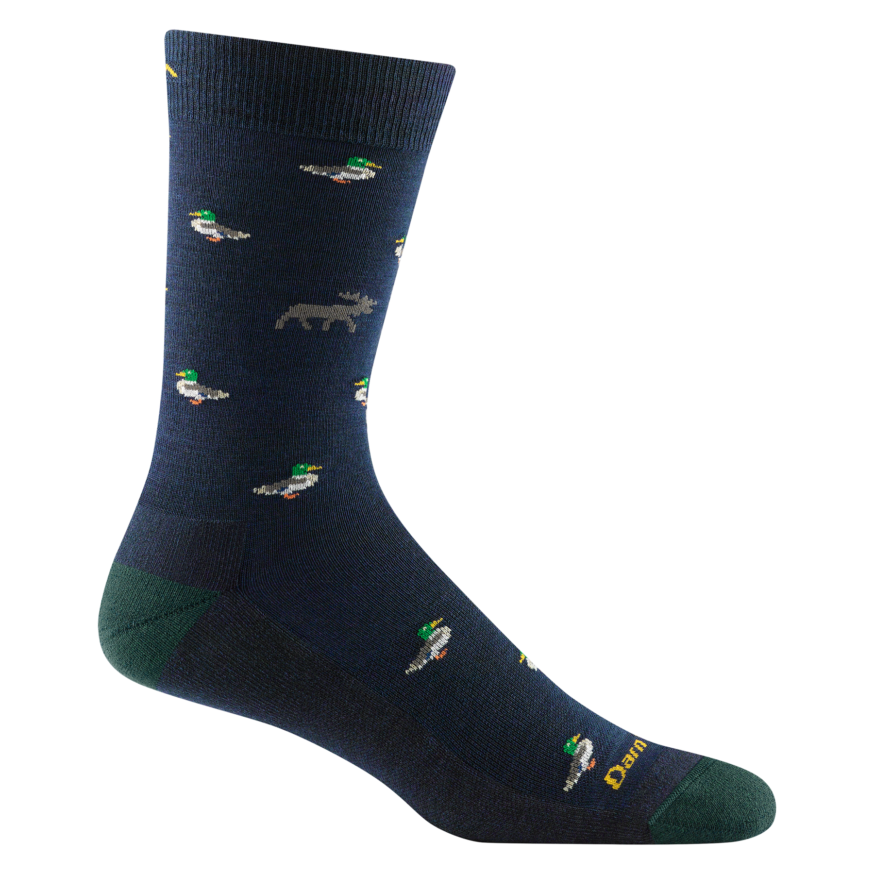 Darn Tough Men's Duck Duck Moose Crew Lightweight Lifestyle Socks