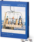 Chairlift Pups 1000 Pc Puzzle