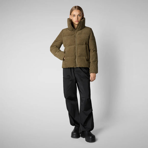 Save The Duck Women's Annika Corduroy Puffer Jacket