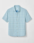 Johnnie-O Men's Beachley Surf Flannel Short Sleeve Button Down