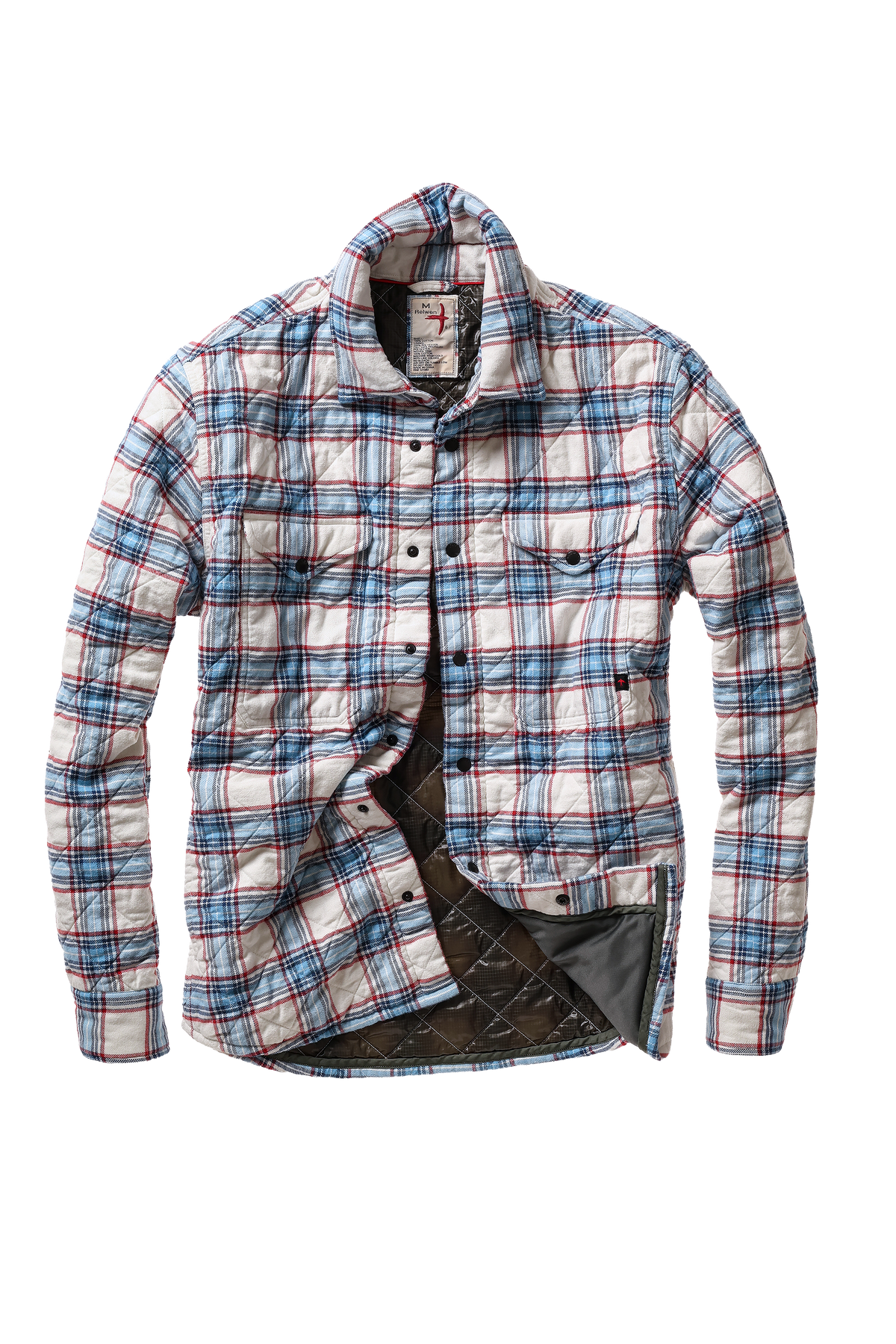 Relwen Quilted Flannel Shirt Jacket