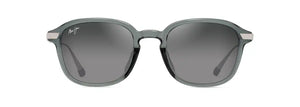 Maui Jim Grey Kaouo AF Shiny Transparent Grey with Silver