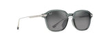 Maui Jim Grey Kaouo AF Shiny Transparent Grey with Silver