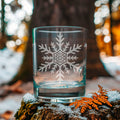 Benoit's Snowflake Drinking Glasses - Old Fashioned - 12oz