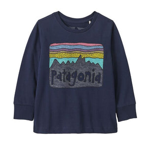 Patagonia Baby Long-Sleeved Regenerative Organic Certified® Cotton Fitz Roy Skies T-Shirt