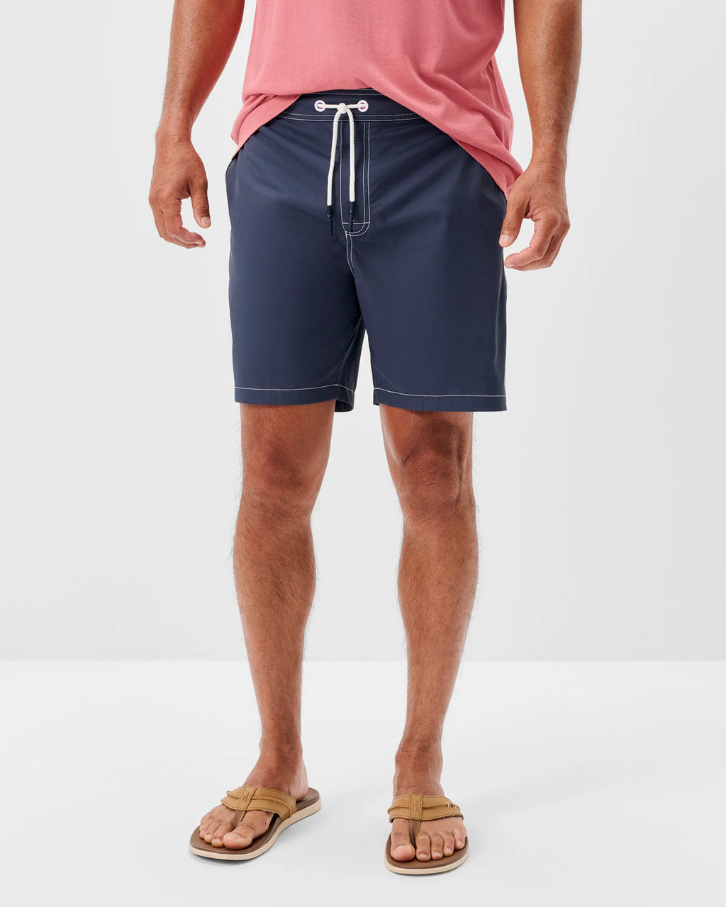 Johnnie-O Men's Arcata Half Elastic 7" Swim Trunks
