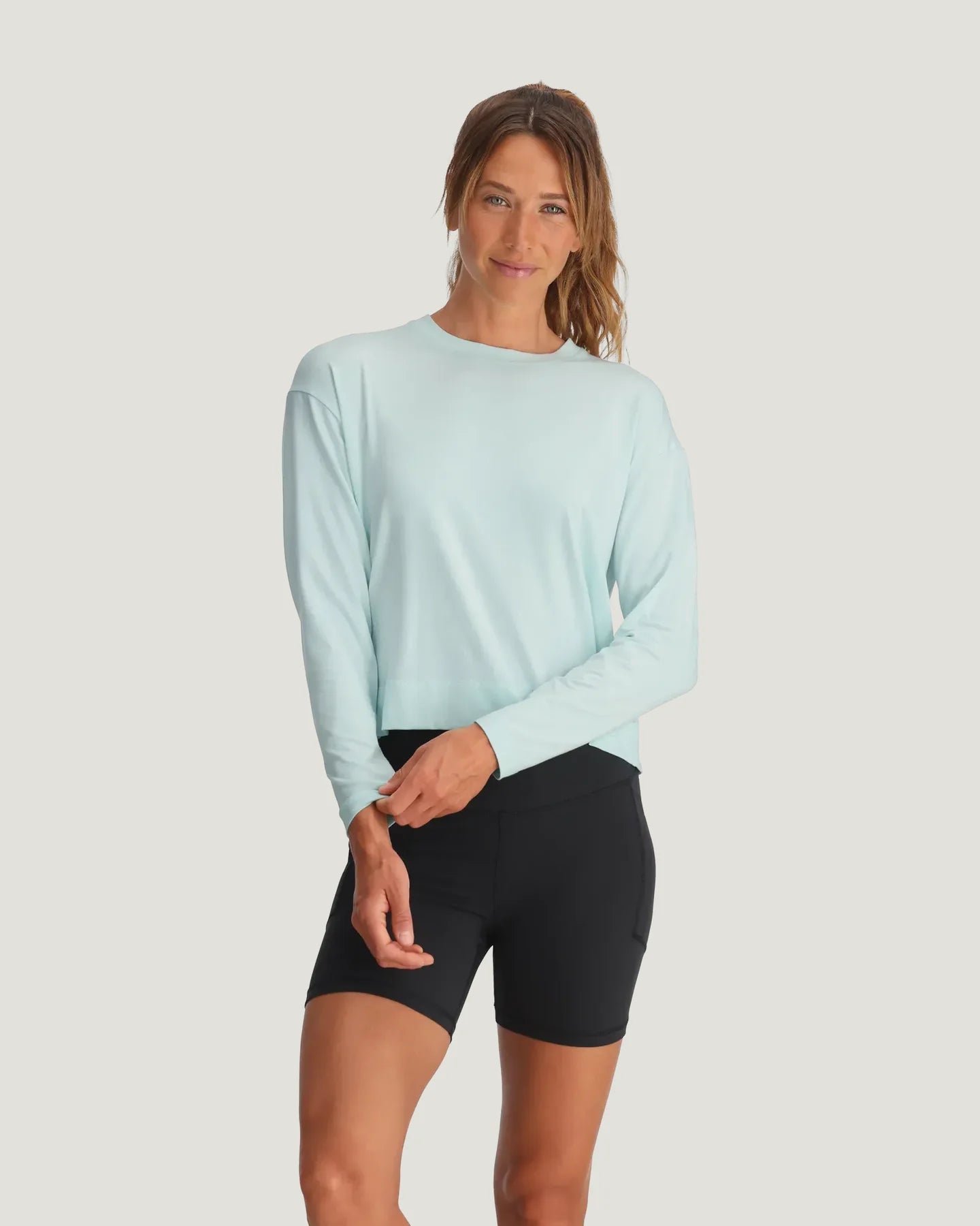 Free Fly Women's Bamboo Shade Crossover Long Sleeve