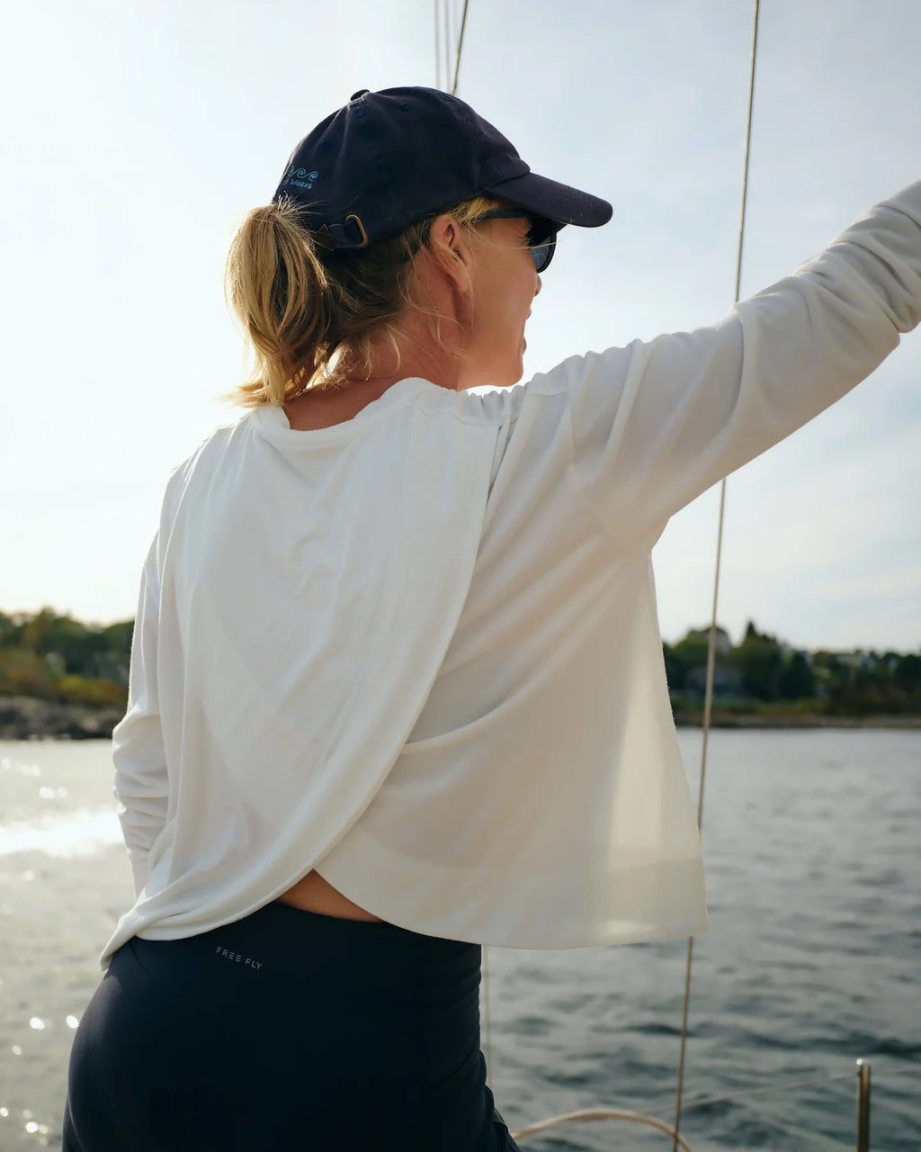 Free Fly Women's Bamboo Shade Crossover Long Sleeve