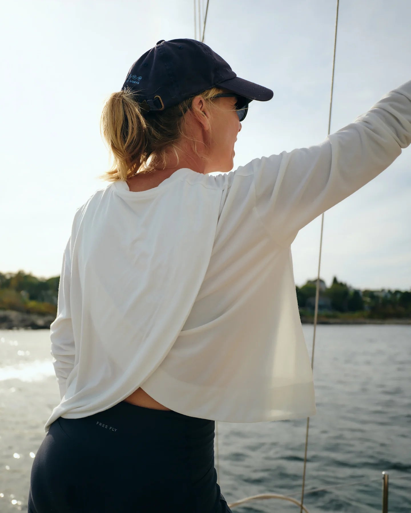 Free Fly Women's Bamboo Shade Crossover Long Sleeve