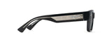 Maui Jim Grey Kenui Shiny Black with Transparent Light Grey