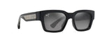 Maui Jim Grey Kenui Shiny Black with Transparent Light Grey