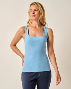Johnnie-O Women's Lindy Cotton Blend Ribbed Tank Top
