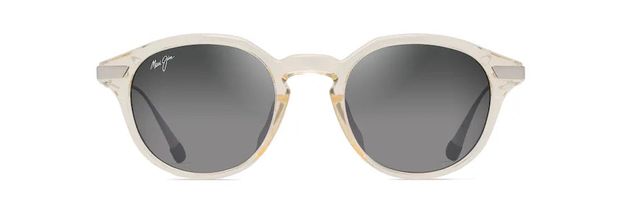 Maui Jim Grey Momi Shiny Trans Yellow w/ Silver