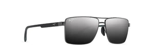 Maui Jim Piha Shiny Gunmetal with Black Polarized Sunglasses