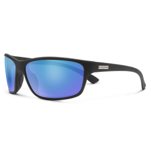 Suncloud Sentry Matte Black + Polarized Blue Mirror Lens
