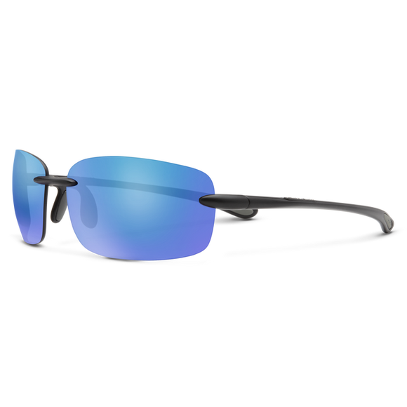 Suncloud Topline Matte Black + Polarized Blue Mirror Lens