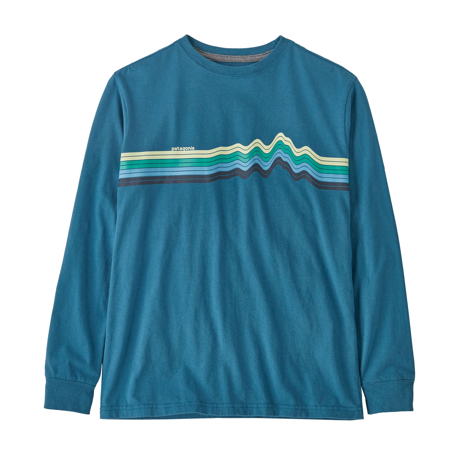 Patagonia Kids Light Blue Long Sleeve Patagonia Top Size selling Large