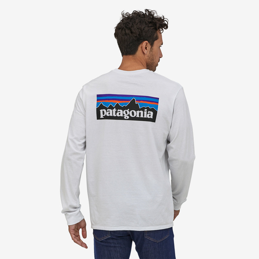 Patagonia Men's Long Sleeve P-6 Logo Responsibili-Tee